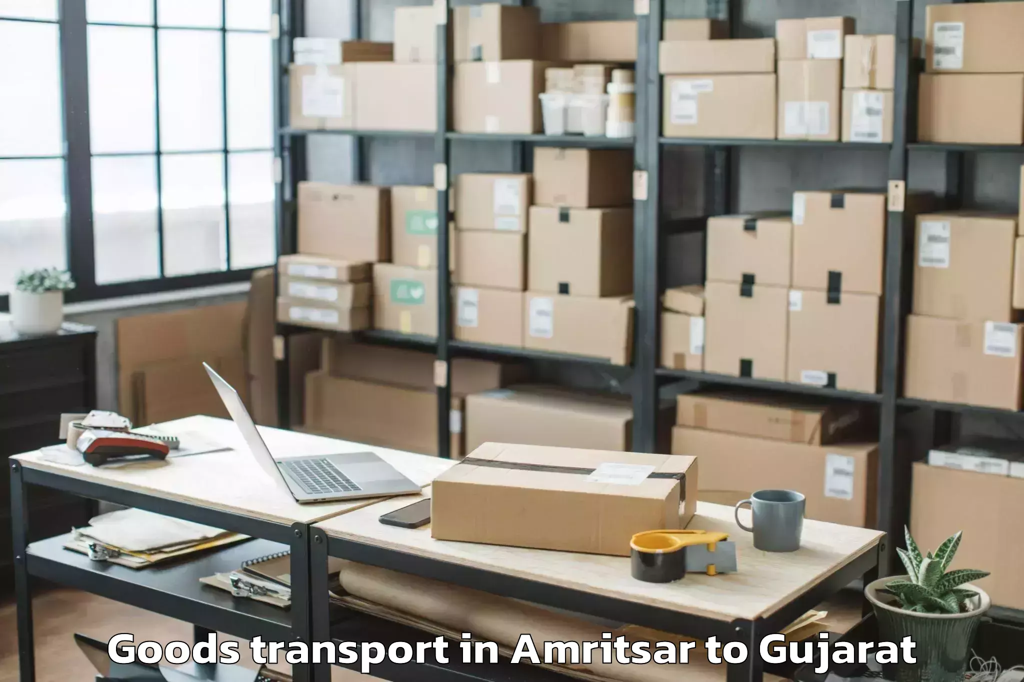 Affordable Amritsar to Bantva Goods Transport